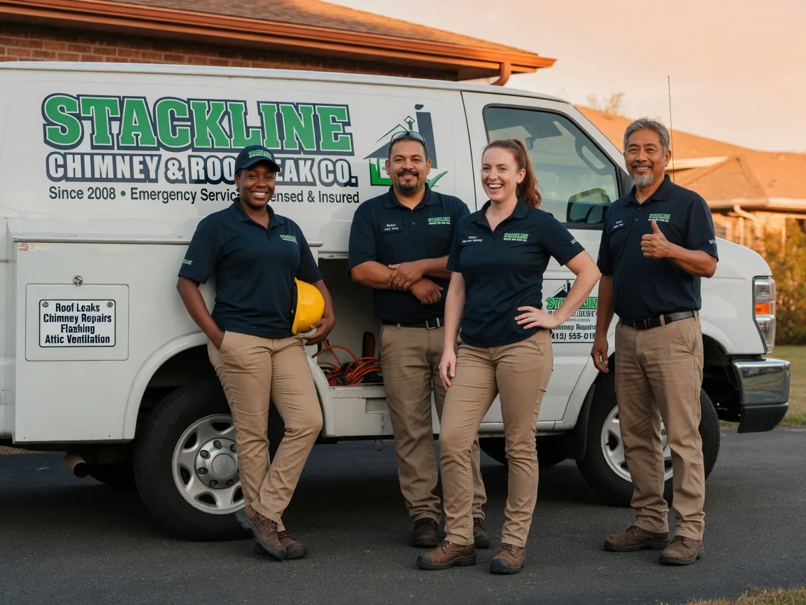 Chimney flashing repair company in Preston, OK